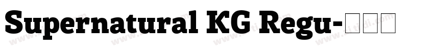 Supernatural KG Regu字体转换
